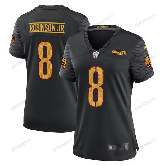 Brian Robinson Jr. 8 Washington Commanders Women Game Jersey - Black