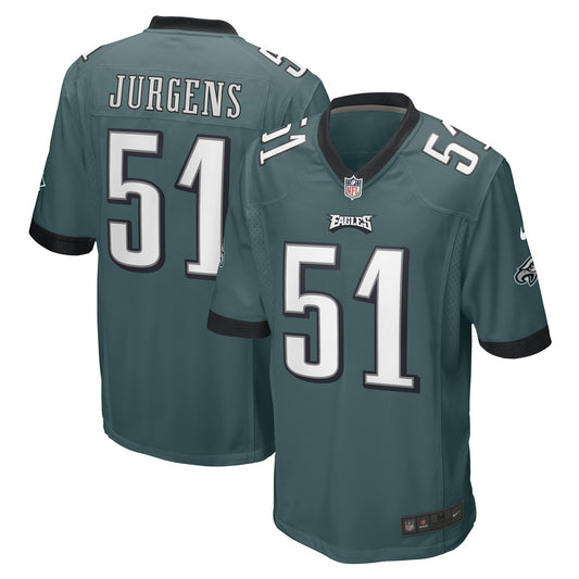 Cam Jurgens Philadelphia Eagles Nike Game Player Jersey - Midnight Green