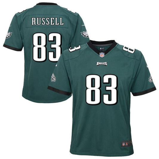 Brady Russell Philadelphia Eagles Nike Youth Team Game Jersey - Midnight Green