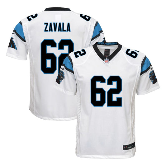 Chandler Zavala  Carolina Panthers Nike Youth Game Jersey - White