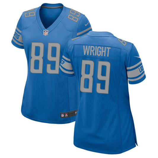 Brock Wright Detroit Lions Nike Women's Game Jersey - Blue