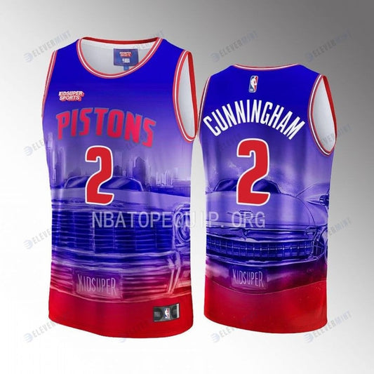 Cade Cunningham 2 Detroit Pistons NBA & KidSuper Studios Unisex Hometown Jersey