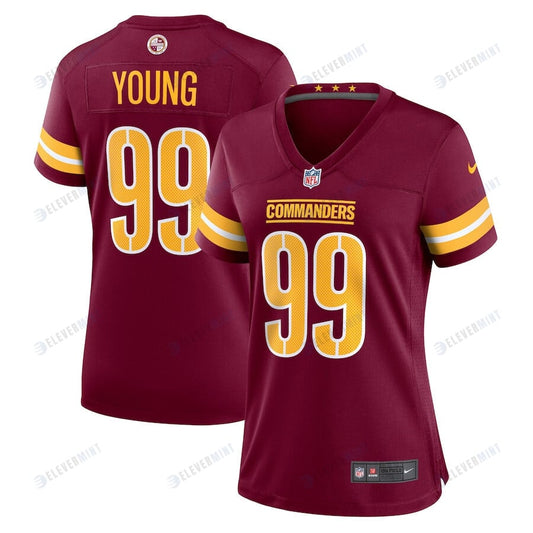 Chase Young 99 Washington Commanders Women Jersey - Burgundy