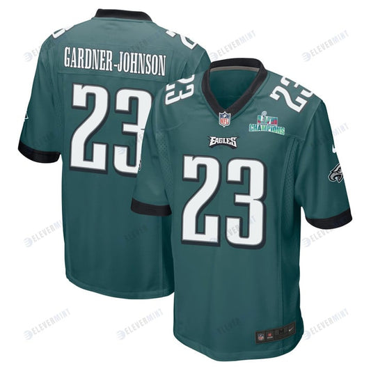 C.J. Gardner-Johnson 23 Philadelphia Eagles Super Bowl LVII Champions Men Game Jersey - Midnight Green