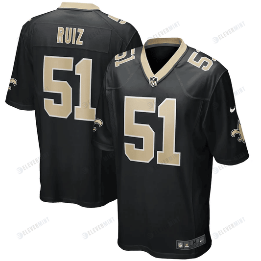 Cesar Ruiz 51 New Orleans Saints Game Jersey - Black