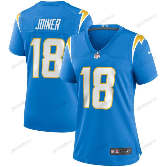 Charlie Joiner 18 Los Angeles Chargers Women's Game Retired Player Jersey - Powder Blue