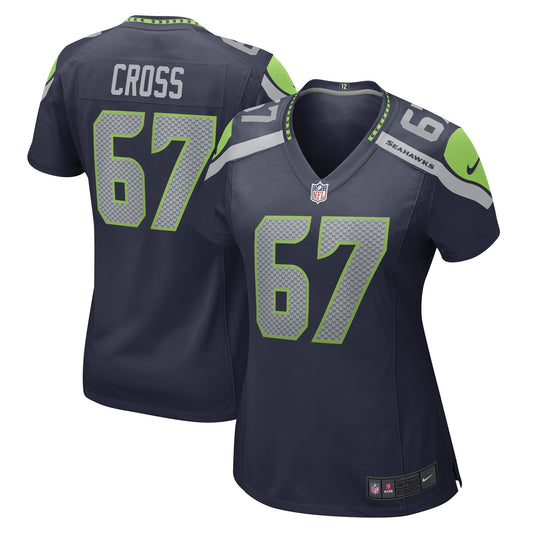 Charles Cross Seattle Seahawks Nike Women's Game Player Jersey - College Navy