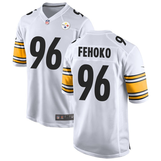 Breiden Fehoko Pittsburgh Steelers Nike Game Jersey - White