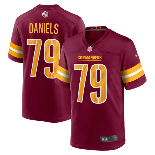 Braeden Daniels Washington Commanders Nike Team Game Jersey - Burgundy