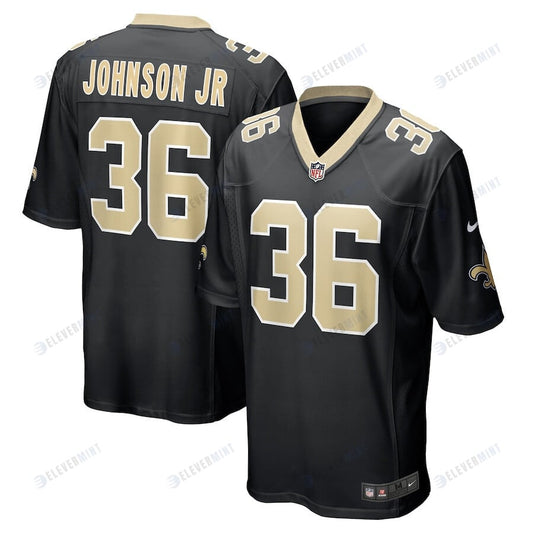 Anthony Johnson 36 New Orleans Saints Men's Game Jersey - Black