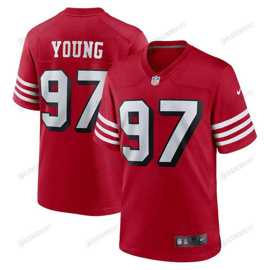 Bryant Young 97 San Francisco 49ers Retired Alternate Game Jersey - Scarlet