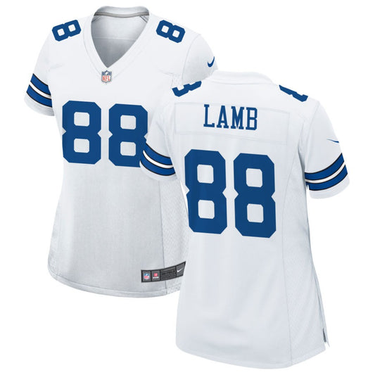 CeeDee Lamb Dallas Cowboys Nike Women's Game Jersey - White