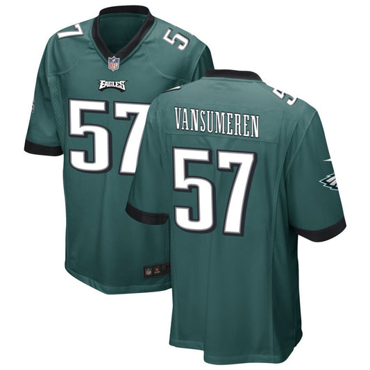 Ben VanSumeren Philadelphia Eagles Nike Game Jersey - Midnight Green