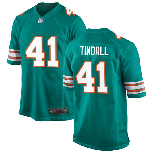 Channing Tindall Miami Dolphins Nike Alternate Game Jersey - Aqua